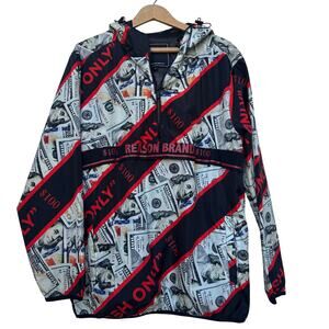 Reason Brand “Cash Only” Windbreaker Jacket - Size L